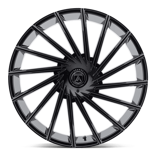 Asanti Black Cast Aluminum Wheel AB18 22x9 5x112/120 G-BLK 30mm, ABL18-22905930GB