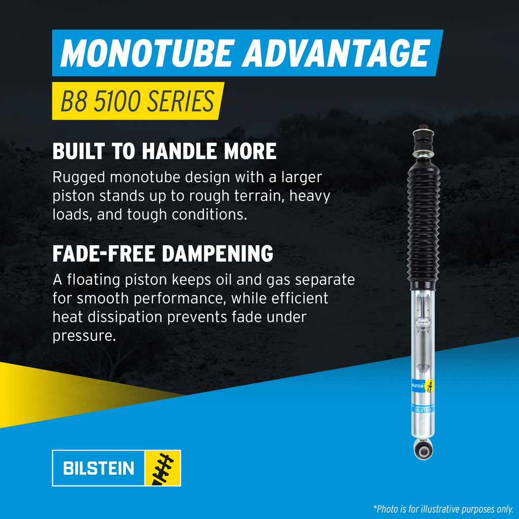 Bilstein Set of Front and Rear B8 5100 Series Shocks Compatible with 2005-2016 F250/F350 4WD with 2 Front & 0-1 Rear